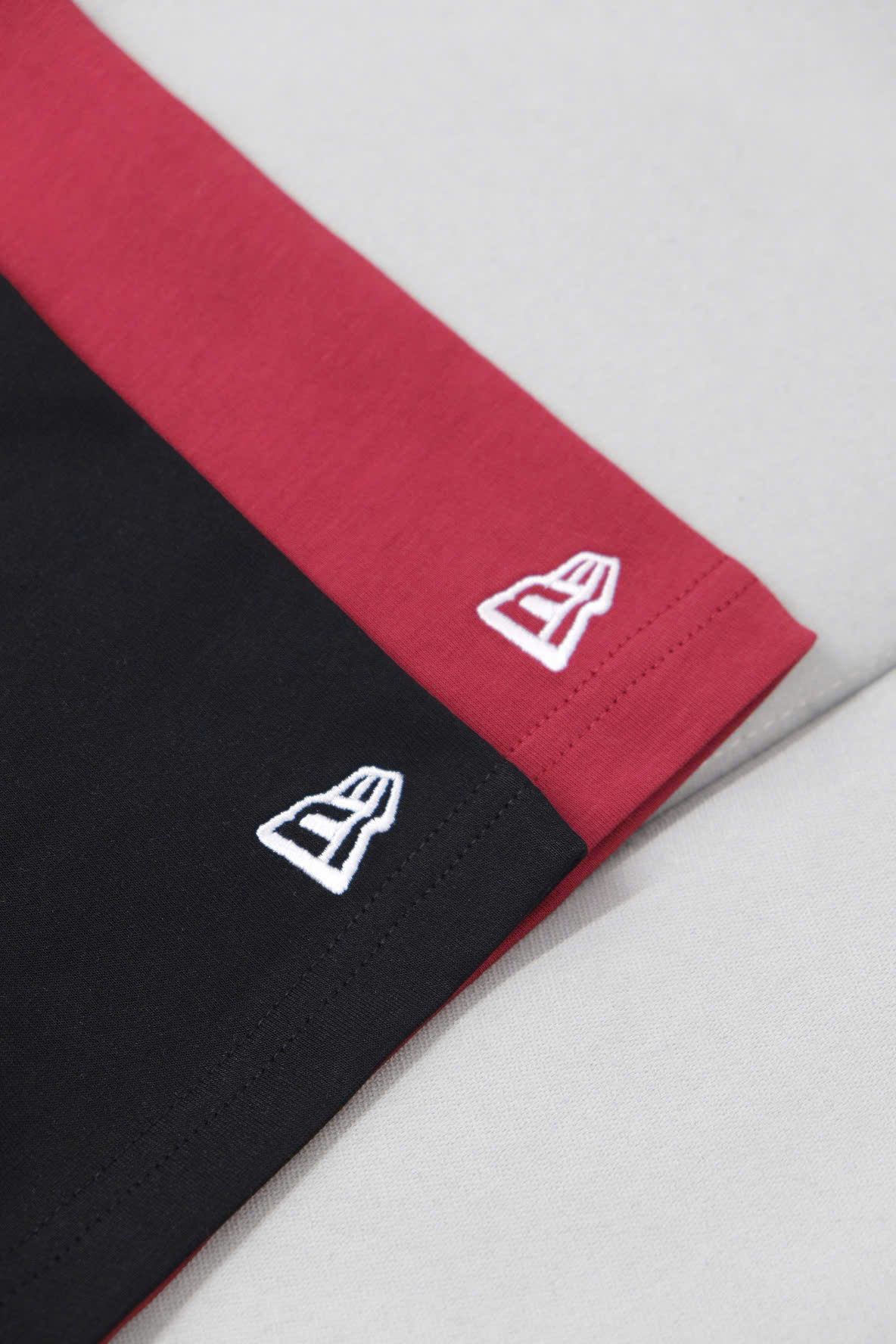  Pack 2 Áo Thun New Era Trắng Tay Đỏ Đen Hàng Chính Hãng | Fox Sneaker 