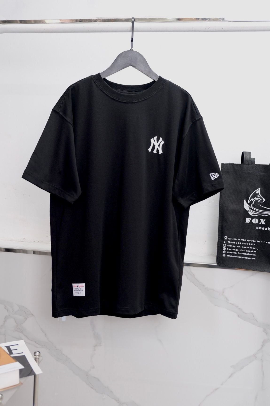  Áo Thun New Era NY Caro Đen Hàng Chính Hãng CODE: 12324649 | Fox Sneaker 