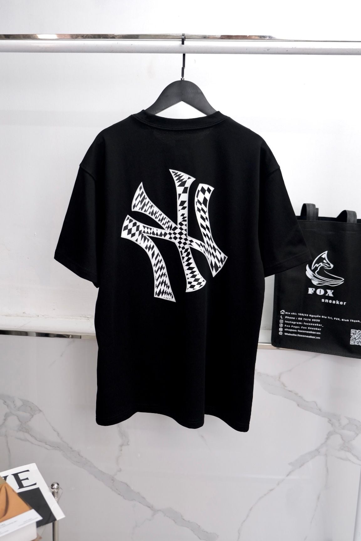  Áo Thun New Era NY Caro Đen Hàng Chính Hãng CODE: 12324649 | Fox Sneaker 