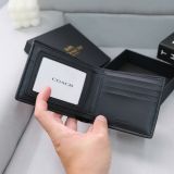  Ví Coach Đen 3 Sọc Hàng Chính Hãng | Fox Sneaker 