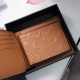  Ví Coach Da Nâu Logo Dập Nổi Hàng Chính Hãng | Fox Sneaker 