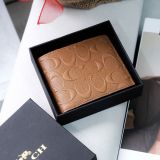  Ví Coach Da Nâu Logo Dập Nổi Hàng Chính Hãng | Fox Sneaker 