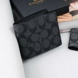  Ví Coach Mono Xám Đen Hàng Chính Hãng | Fox Sneaker 