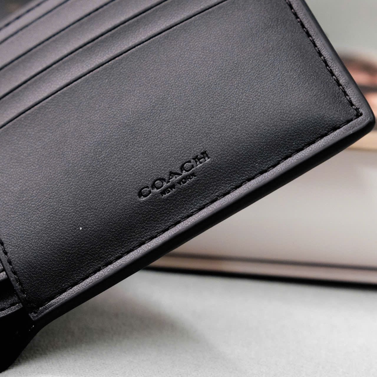  Ví Coach Mono Xám Đen Hàng Chính Hãng | Fox Sneaker 