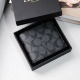  Ví Coach Mono Xám Đen Hàng Chính Hãng | Fox Sneaker 