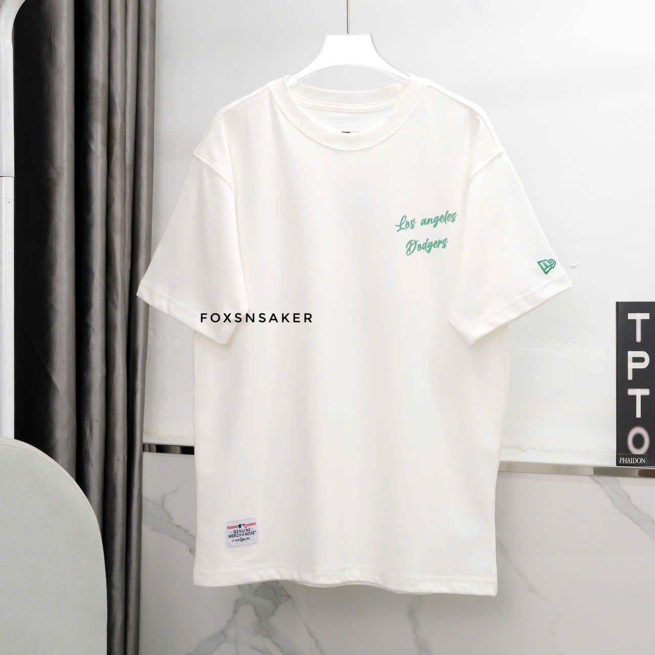  SALE - Áo Thun New Era LA Trắng Chữ Xanh Hàng Chính Hãng CODE: 15488789 