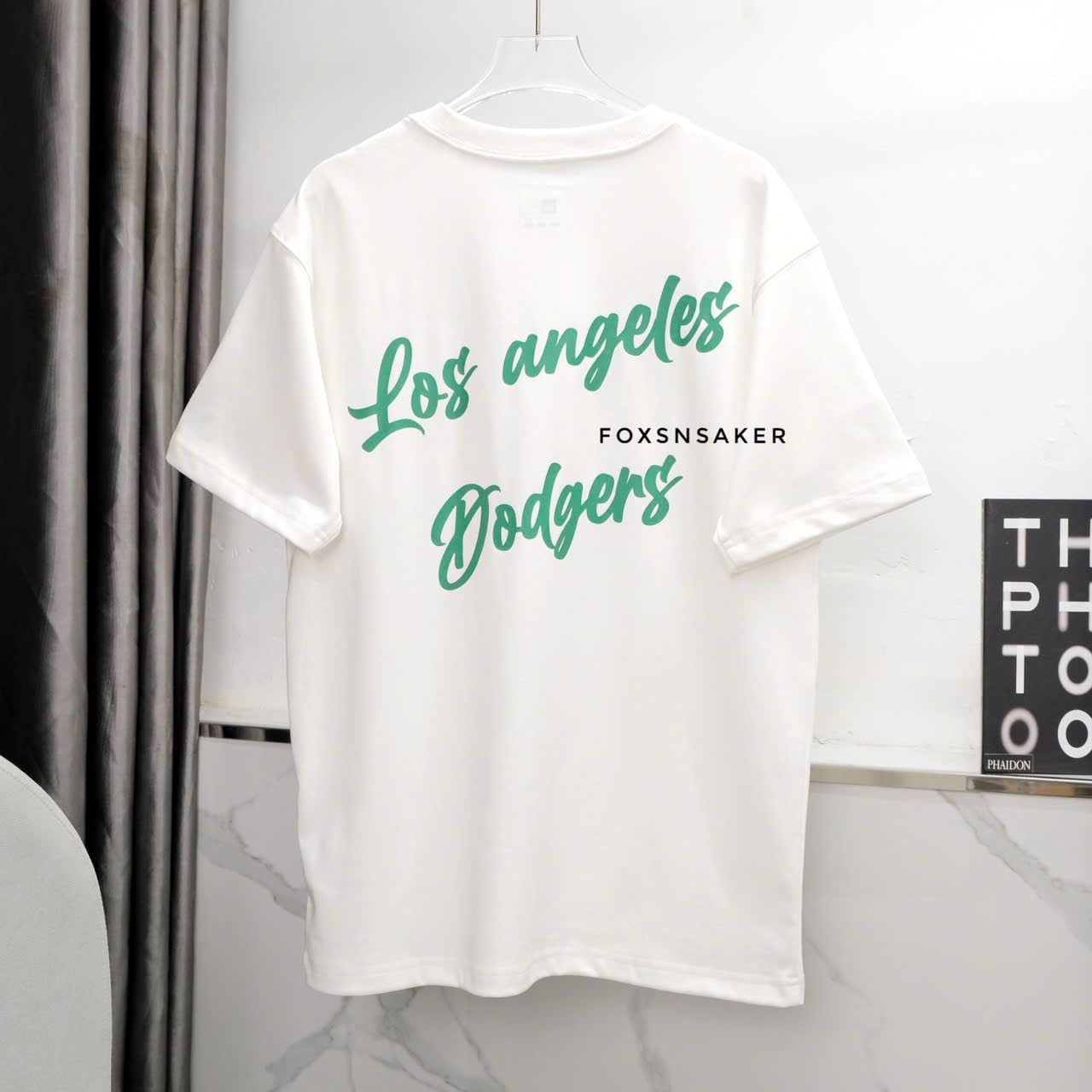  SALE - Áo Thun New Era LA Trắng Chữ Xanh Hàng Chính Hãng CODE: 15488789 