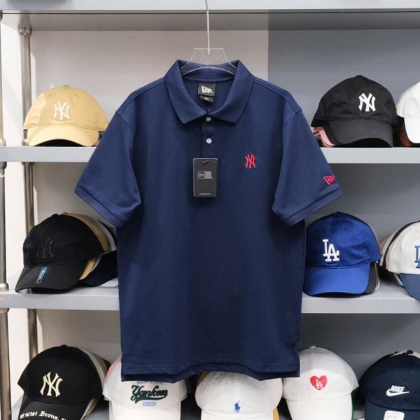  Áo Polo New Era X MLB Ny NAVY Thêu Đỏ Hàng Chính Hãng CODE: 14778745 