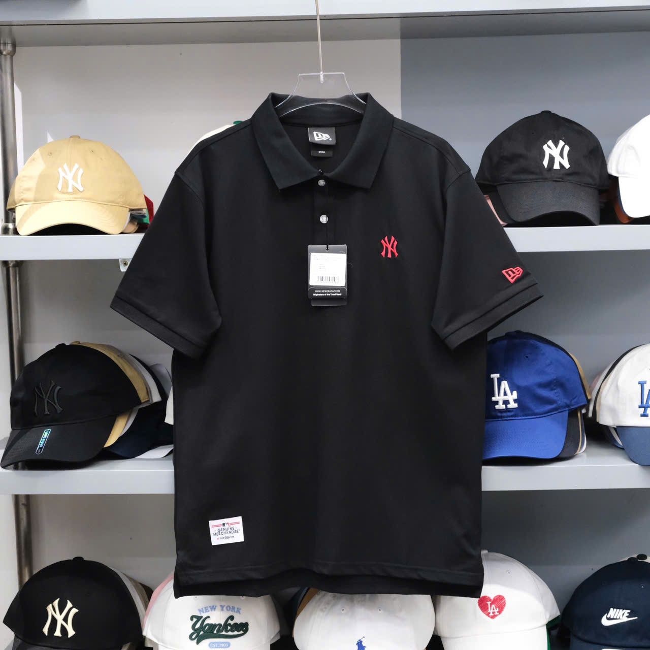  Áo Polo New Era X MLB Ny Đen Thêu Đỏ Hàng Chính Hãng CODE: 16485572 