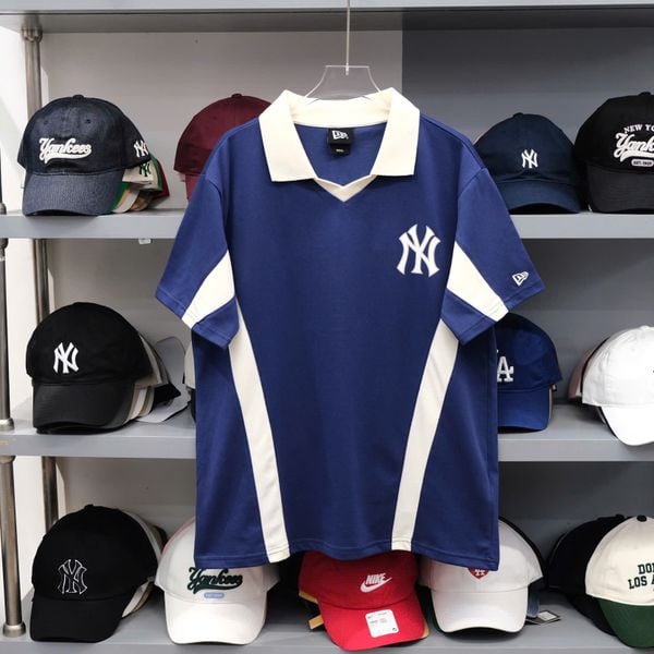  SALE - Áo Polo Jersey Navy Cổ Kem Hàng Chính Hãng CODE: 14113659 