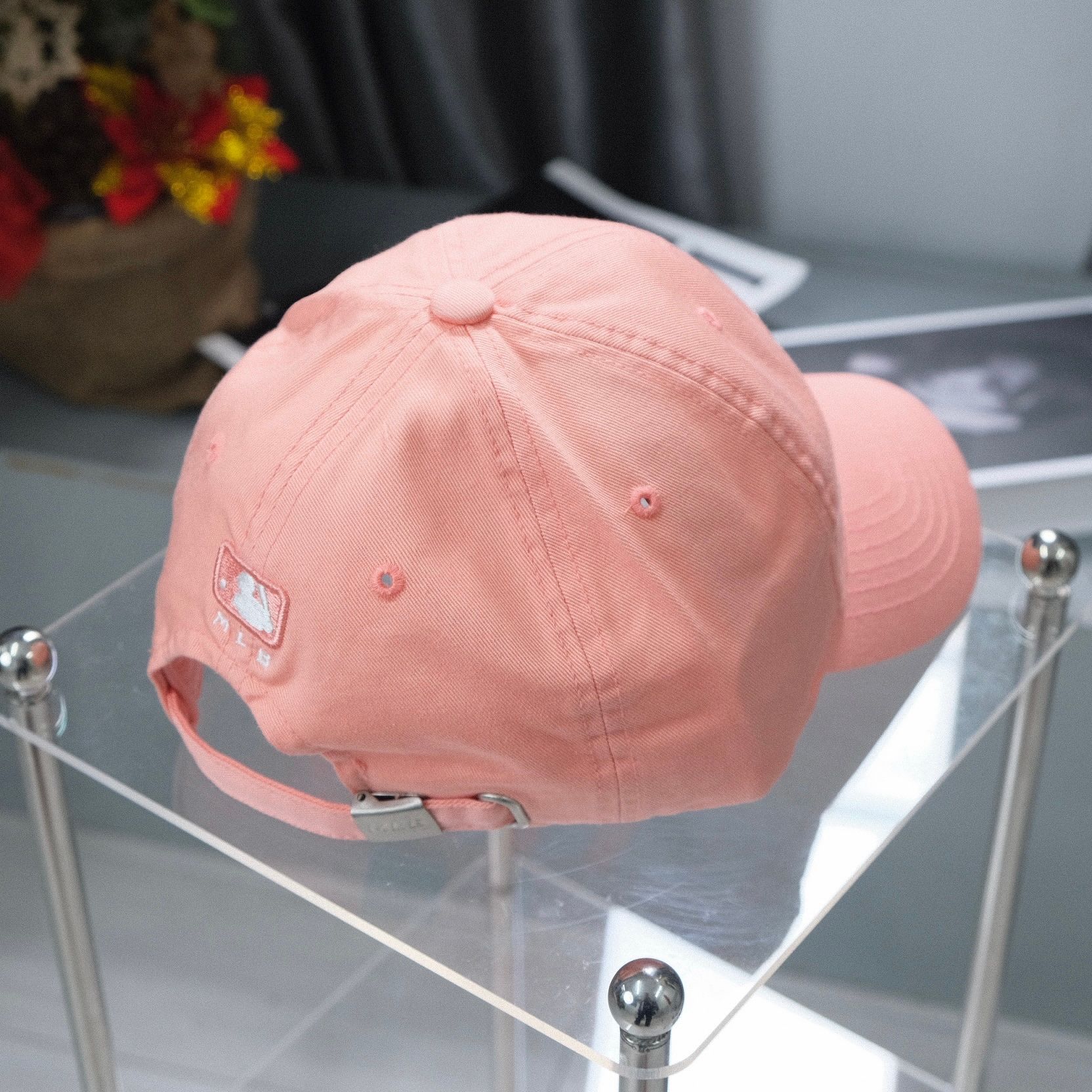  Mũ Nón MLB LA Hồng Cam Hàng Chính Hãng 