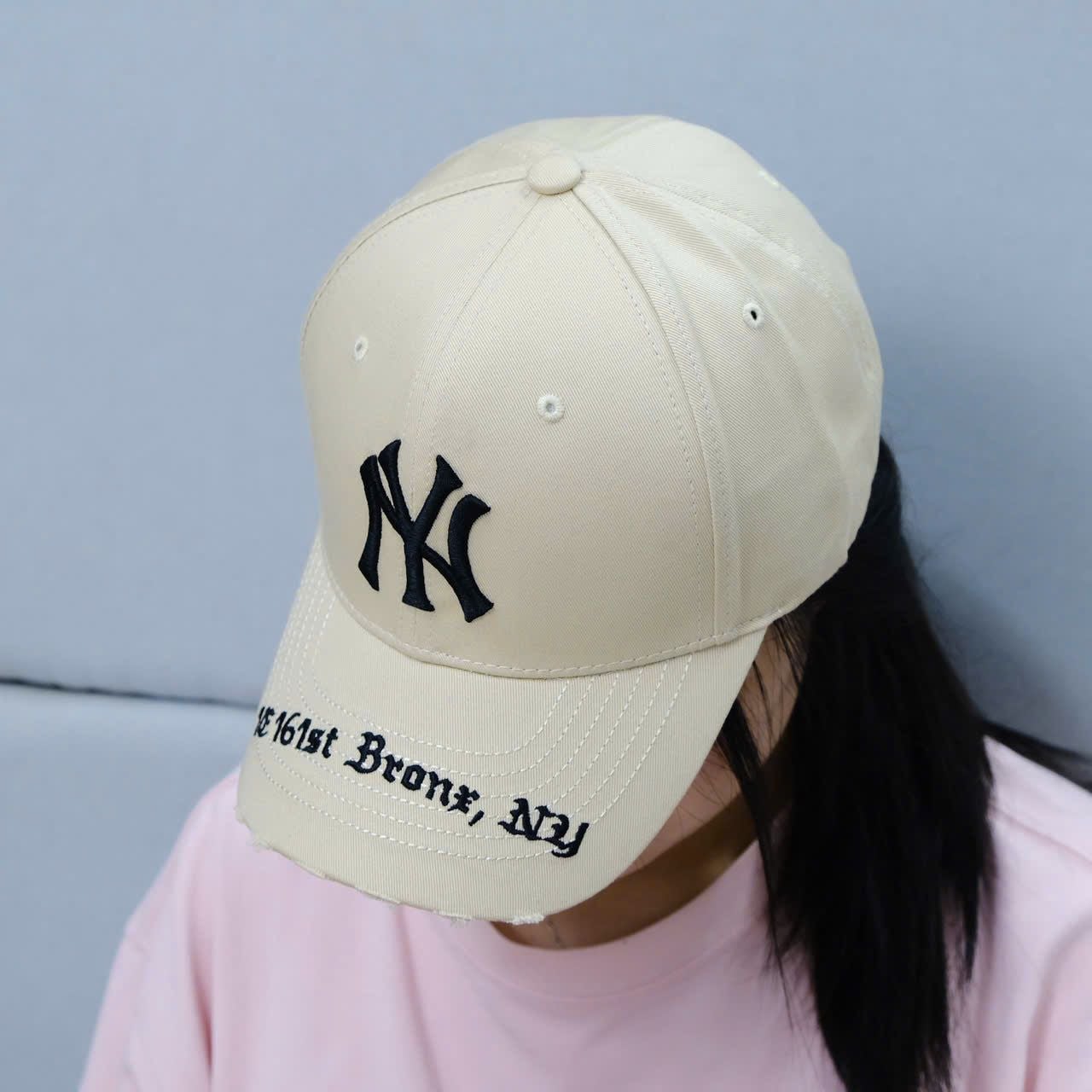  Nón MLB Ny Tan Rách Hàng Chính Hãng 32CPKP111 50B | Fox Sneaker 