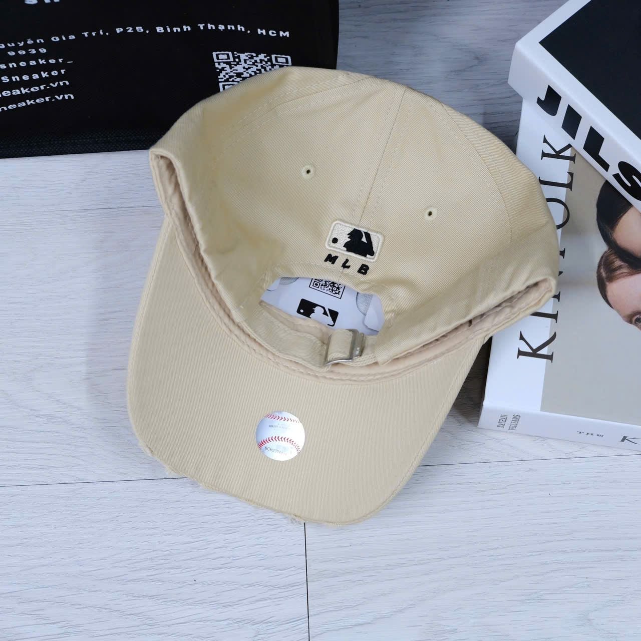  Nón MLB Ny Tan Rách Hàng Chính Hãng 32CPKP111 50B | Fox Sneaker 