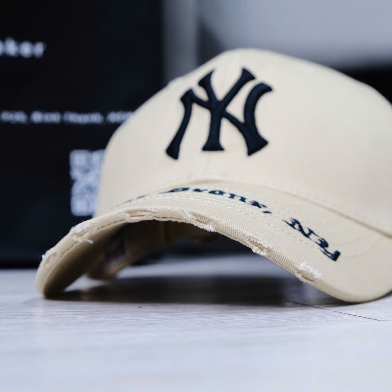  Nón MLB Ny Tan Rách Hàng Chính Hãng 32CPKP111 50B | Fox Sneaker 