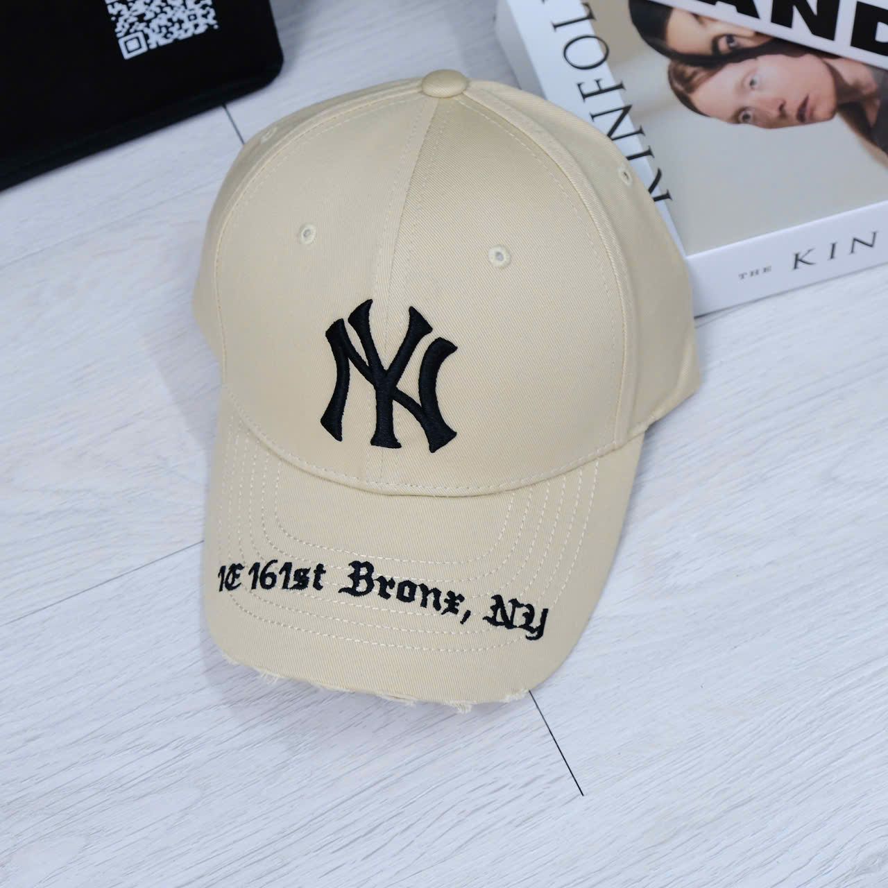  Nón MLB Ny Tan Rách Hàng Chính Hãng 32CPKP111 50B | Fox Sneaker 