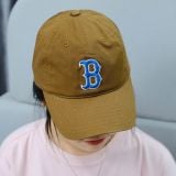  Nón MLB B Nâu Logo Thêu Màu Xanh NAVY Hàng Chính Hãng | Fox Sneaker 