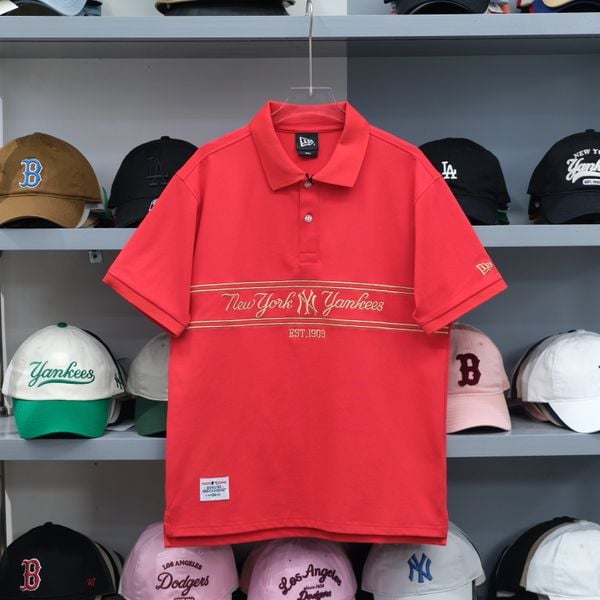  SALE - Áo Polo New Era Đỏ Sọc Ngực Hàng Chính Hãng CODE: 13335565 