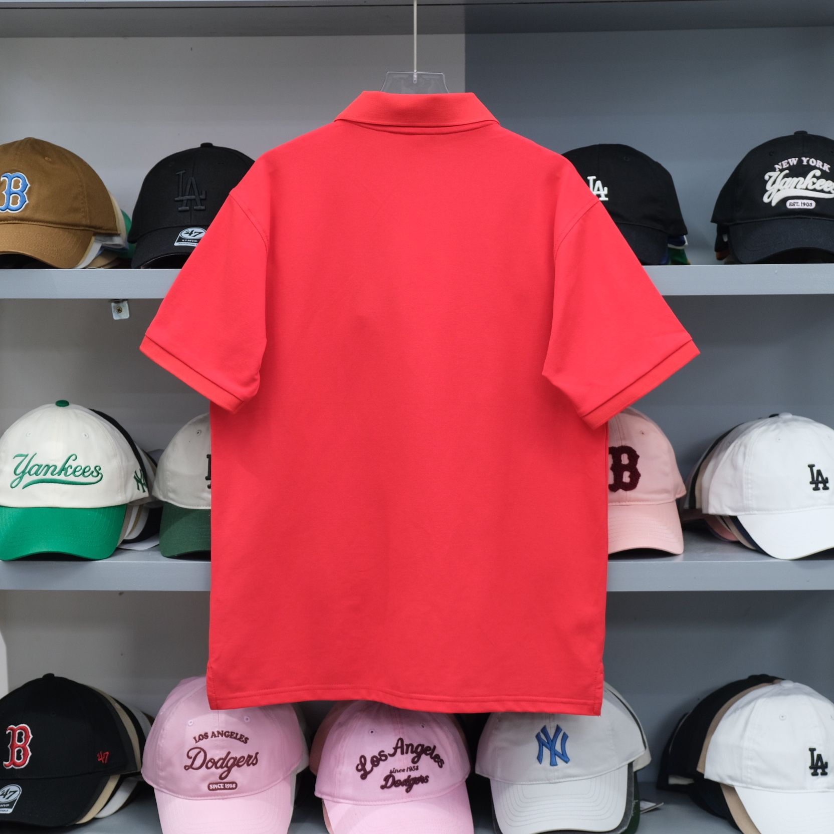  SALE - Áo Polo New Era Đỏ Sọc Ngực Hàng Chính Hãng CODE: 13335565 