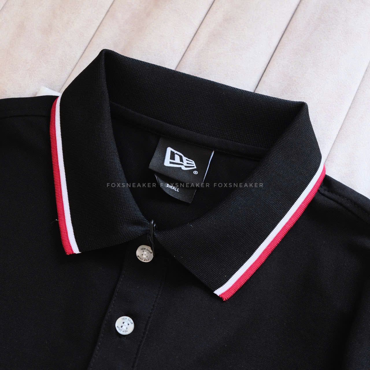  Áo Polo NY Đen Thêu Viền Cổ Đỏ Hàng Chính Hãng CODE: 14852238 | Fox Sneaker 