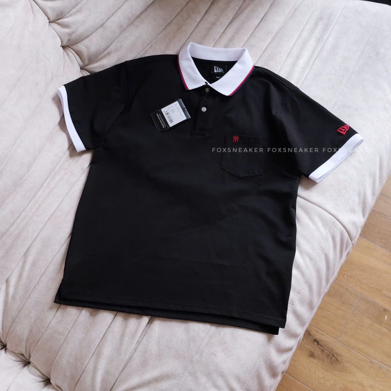  Áo Polo New Era Ny Túi Đen Thêu Hàng Chính Hãng CODE: 14852236 | Fox Sneaker 
