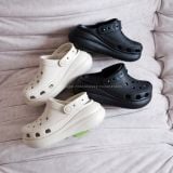  Giày Clog UNISEX Crocs Crush Classic Đế Cao CODE: 207521 2y2 Hàng Chính Hãng | Fox Sneaker 
