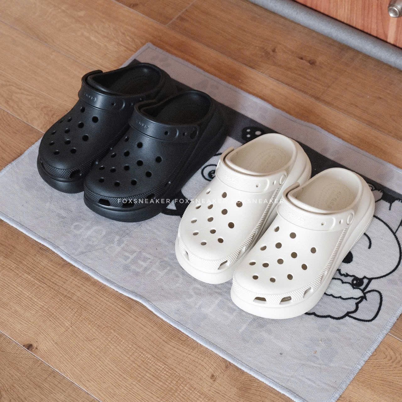  Giày Clog UNISEX Crocs Crush Classic Đế Cao CODE: 207521 2y2 Hàng Chính Hãng | Fox Sneaker 