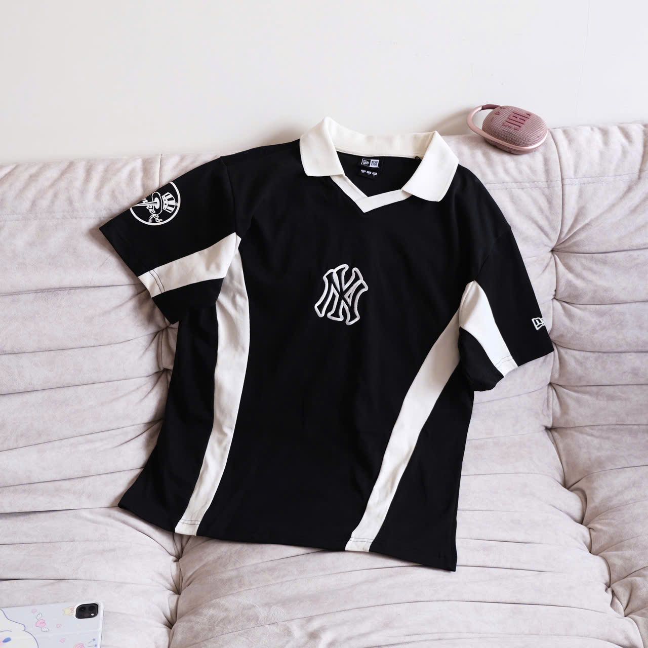  Polo Jersey NY Đen Ngực Hàng Chính Hãng | CODE: 19220195 
