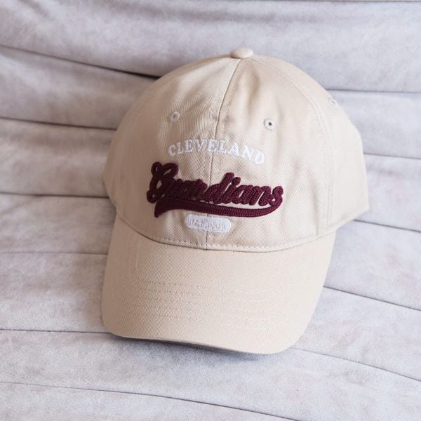  Mũ Nón MLB Cleveland 3ACPVL24N-45BGM Màu Be Hàng Chính Hãng 