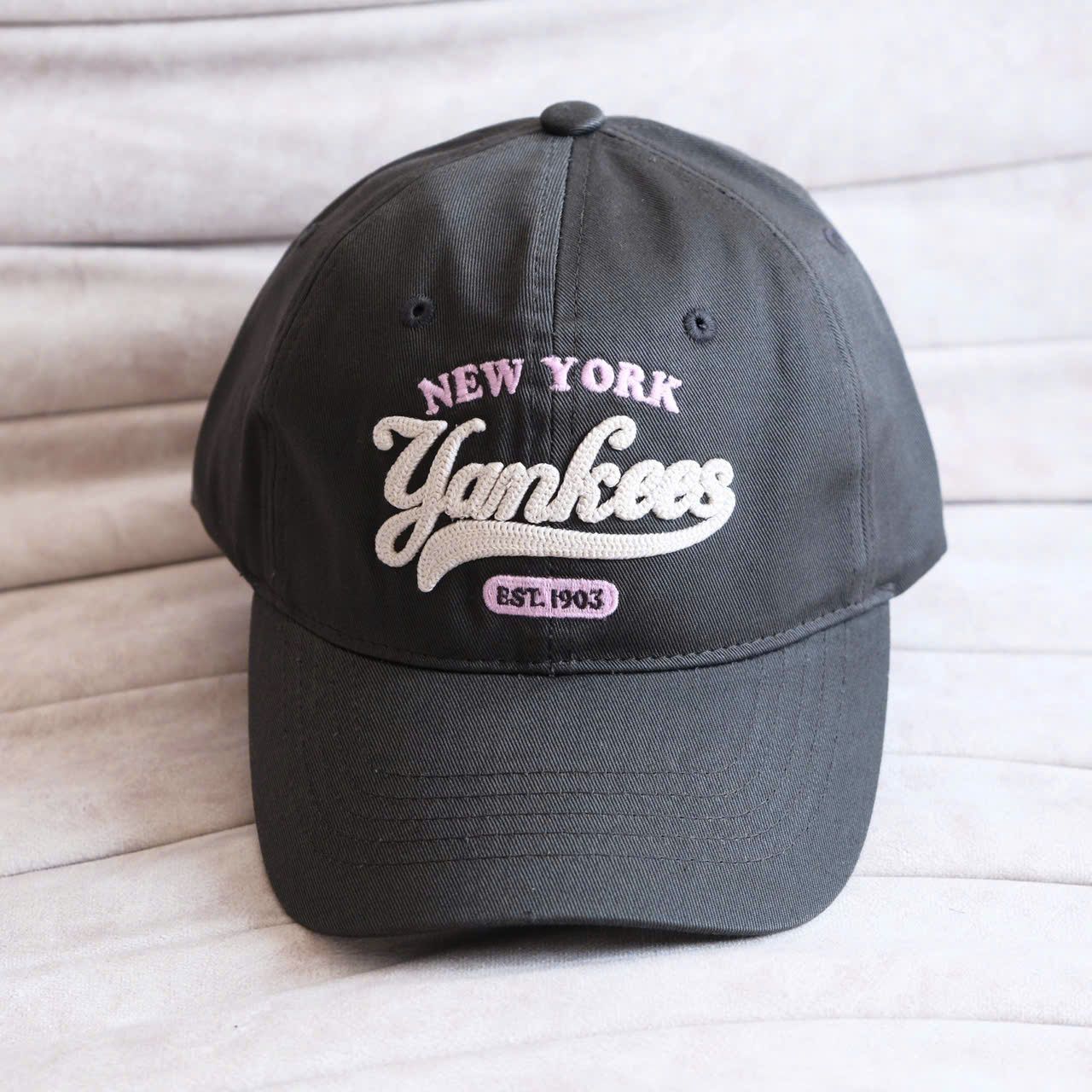  Mũ Nón MLB Yankees Xám S24 Hàng Chính Hãng 