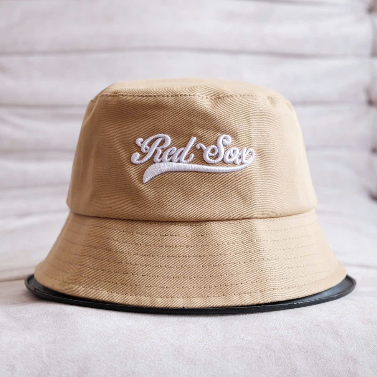  Mũ Nón Bucket MLB Red Sox Kem Hàng Chính Hãng Size 57TH | Fox Sneaker 