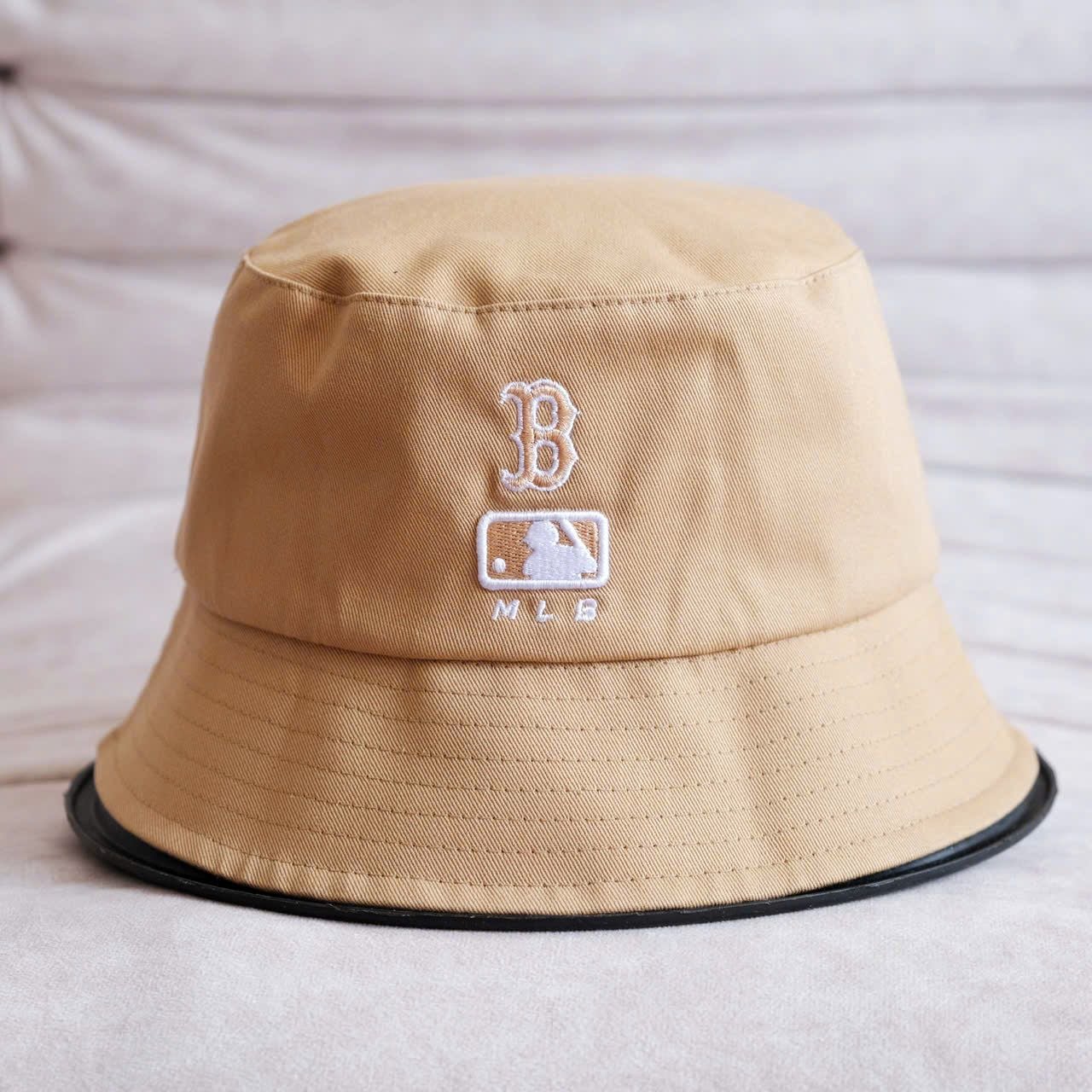  Mũ Nón Bucket MLB Red Sox Kem Hàng Chính Hãng Size 57TH | Fox Sneaker 