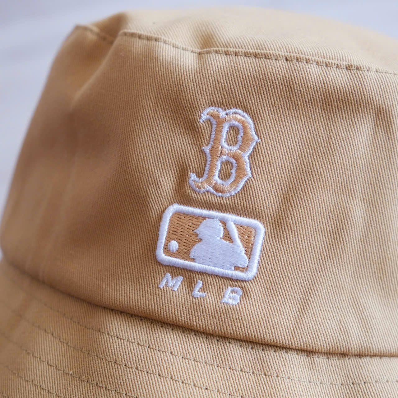  Mũ Nón Bucket MLB Red Sox Kem Hàng Chính Hãng Size 57TH | Fox Sneaker 