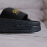  Dép Adidas Adilette Đen Chữ Vàng Hàng Chính Hãng II0018 