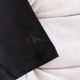  Áo Thun CK Màu Đen Slim Fit Logo Phản Quang Hàng Chính Hãng 