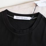  Áo Thun CK Màu Đen Slim Fit Logo Phản Quang Hàng Chính Hãng 