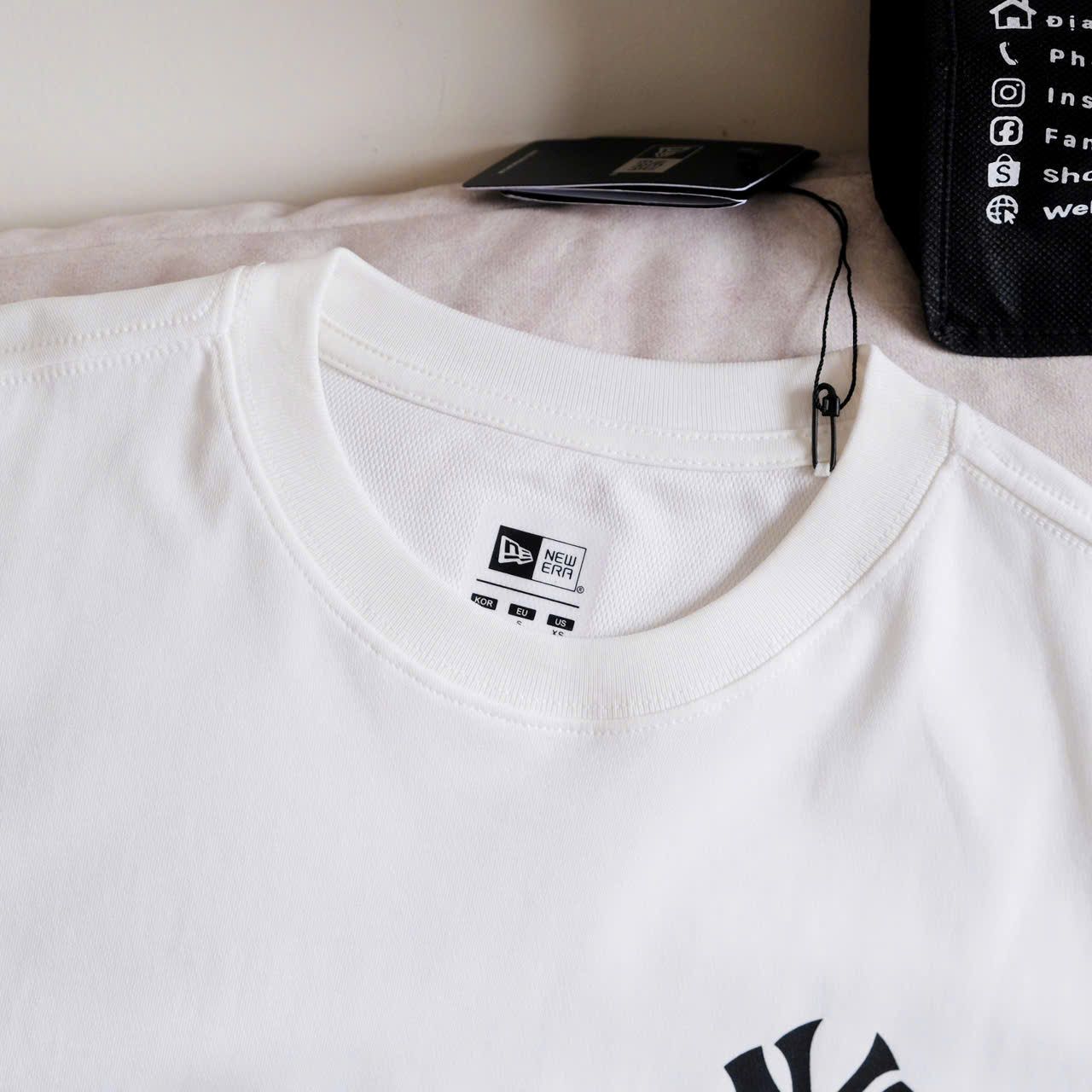  SALE - Áo Thun New Era Ny T12 Trắng V2 Hàng Chính Hãng CODE: 15554889 | Fox Sneaker 