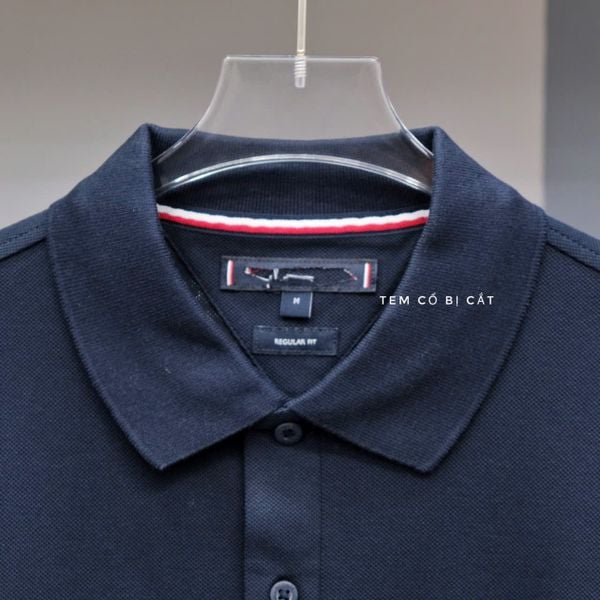  Polo Tommy Xanh Đen Logo Giữa Ngực Hàng Chính Hãng SP016783 | Fox Sneaker 