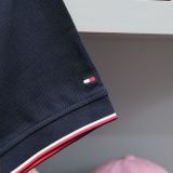  Polo Tommy Xanh Đen Logo Giữa Ngực Hàng Chính Hãng SP016783 | Fox Sneaker 