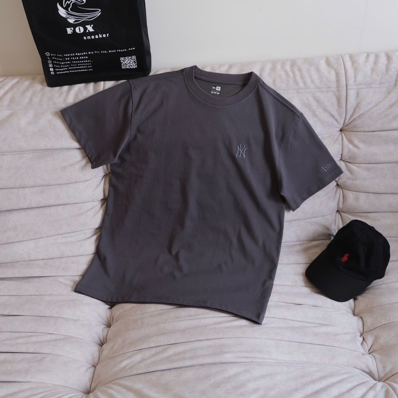  Pack 2 Áo Thun New Era Đen & Xám Hàng Chính Hãng CODE: 13561861  | Fox Sneaker 