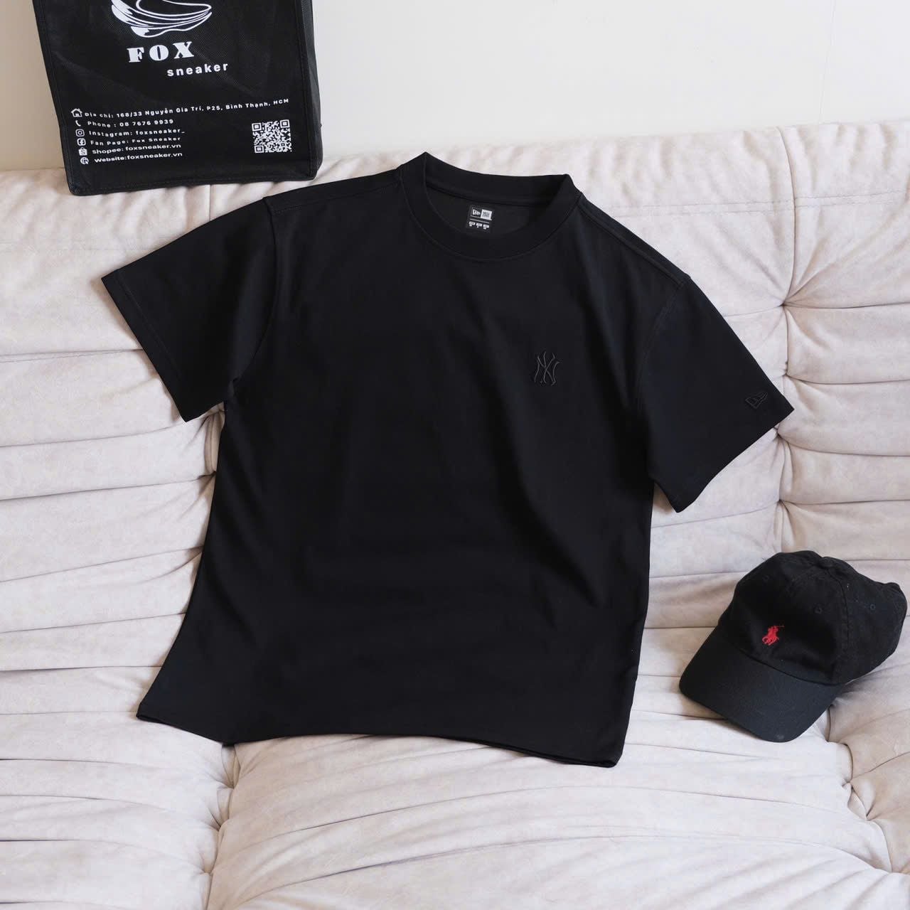  Pack 2 Áo Thun New Era Đen & Xám Hàng Chính Hãng CODE: 13561861  | Fox Sneaker 