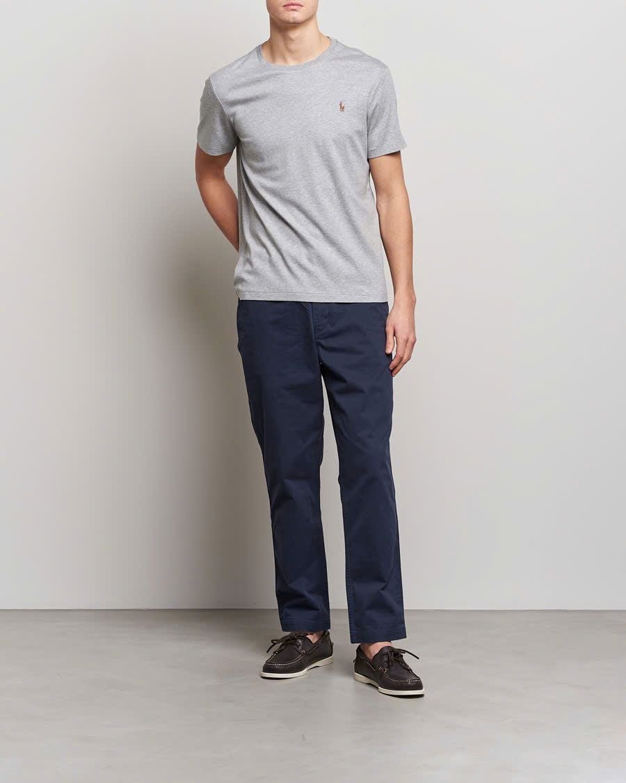  Áo Thun Ralph Xám Logo 3 Màu Hàng Chính Hãng 