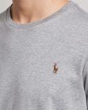  Áo Thun Ralph Xám Logo 3 Màu Hàng Chính Hãng 