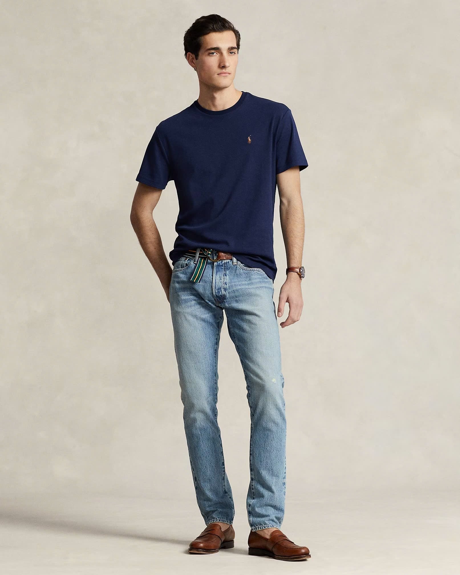  Áo Thun Ralph Navy Logo 3 Màu Hàng Chính Hãng 