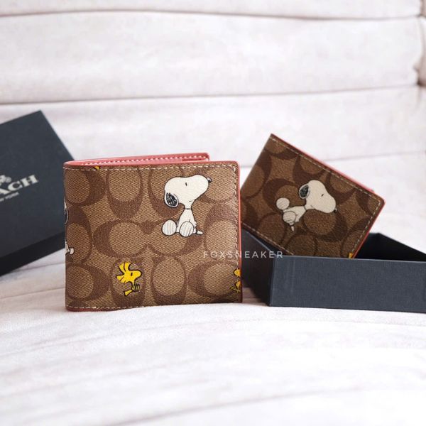 Ví Coach X Peanuts 3 In 1 Wallet In Signature Canvas Hàng Chính Hãng | Fox Sneaker