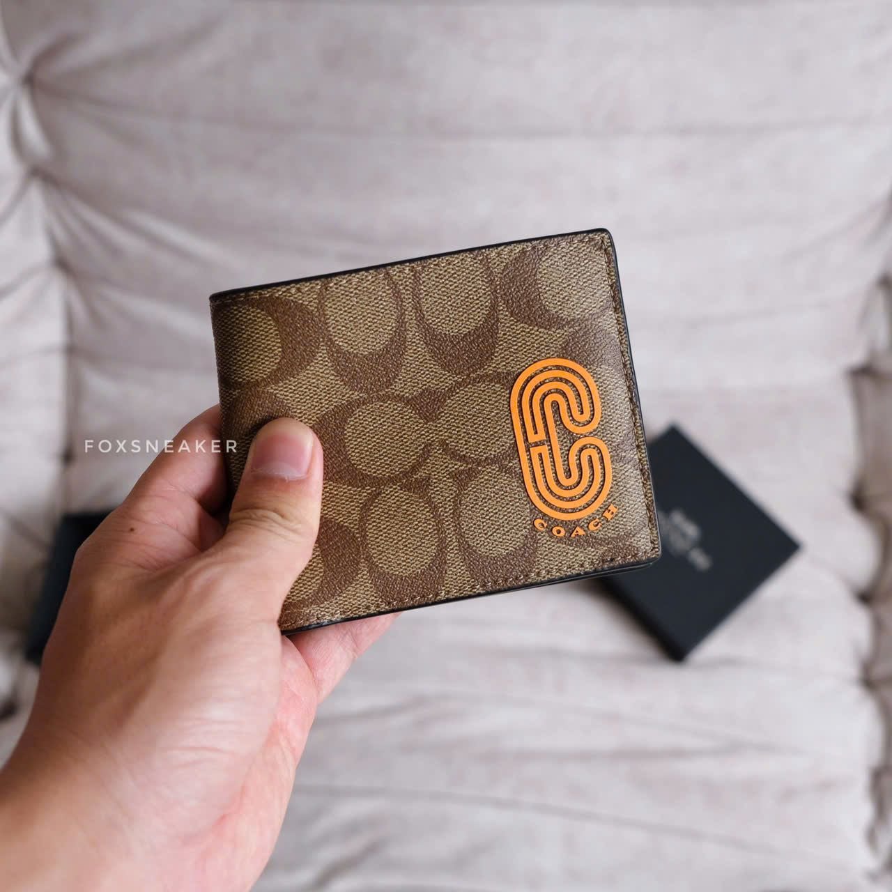  Ví Coach Mono Nâu C Cam Hàng Chính Hãng | Fox Sneaker 