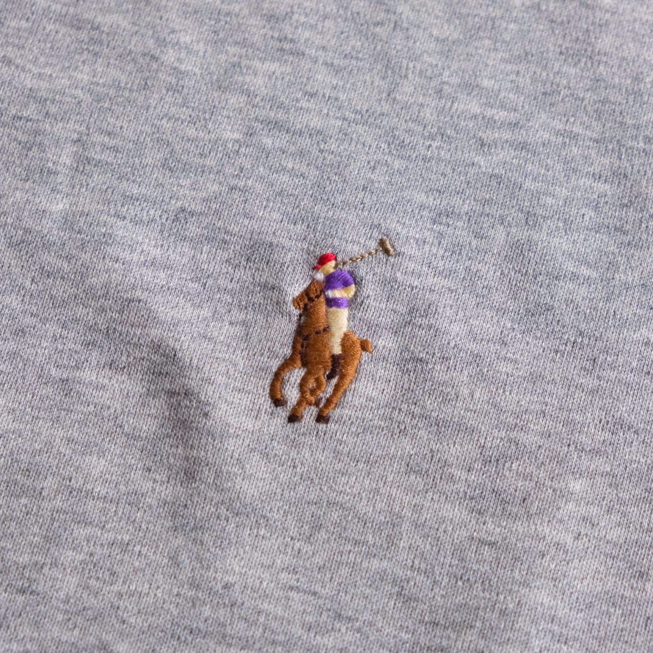  Áo Thun Ralph Xám Logo 3 Màu Hàng Chính Hãng 