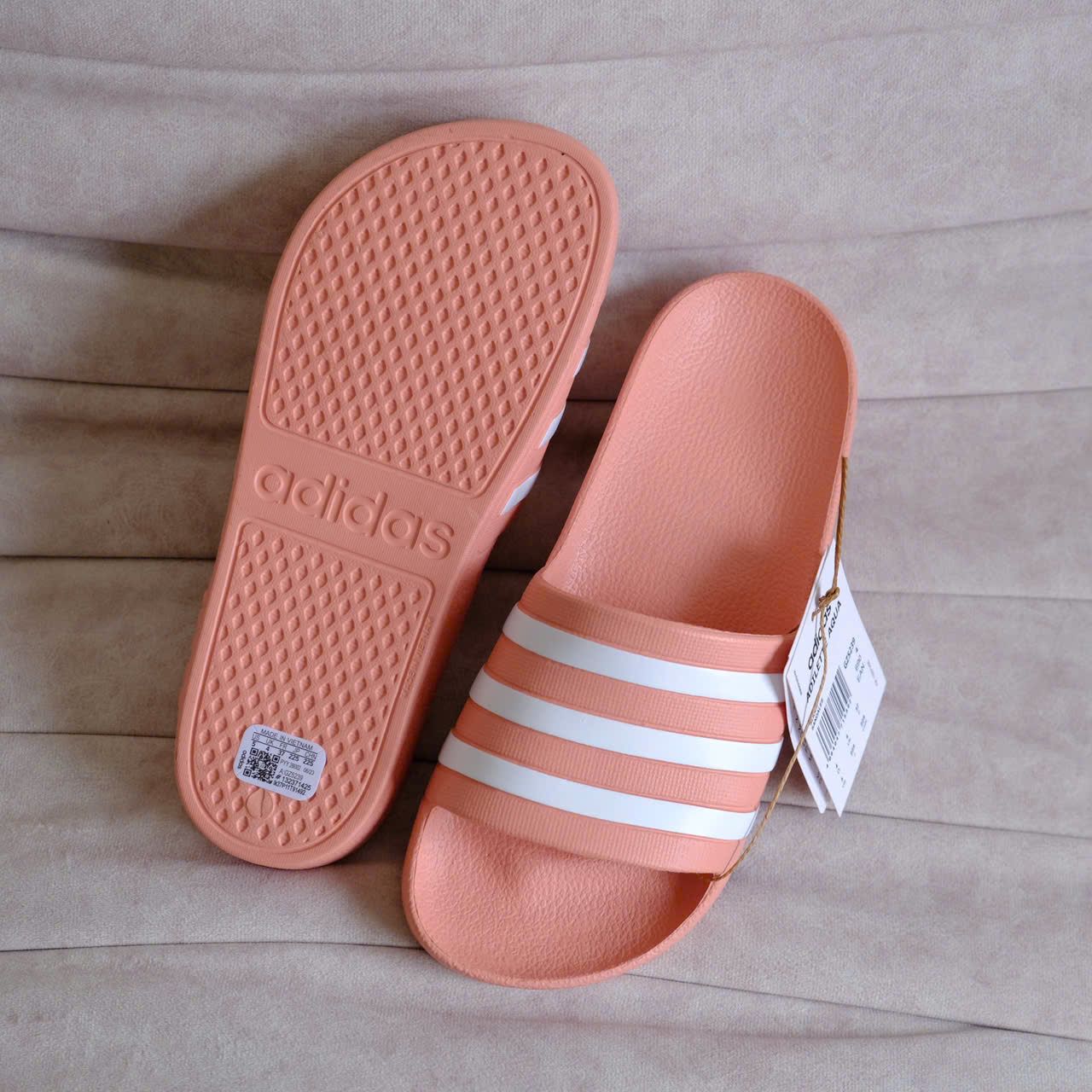  Dép Adidas Adilette Aqua Màu Hồng I GZ5239 Hàng Chính Hãng 