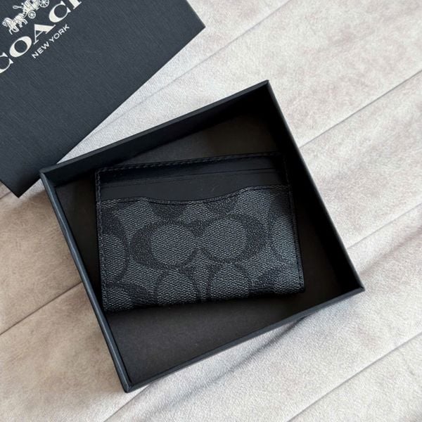  Ví Coach Nam Châm Mono Xám Hàng Chính Hãng | Fox Sneaker 