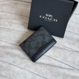 Ví Coach Nam Châm Mono Xám Hàng Chính Hãng | Fox Sneaker 