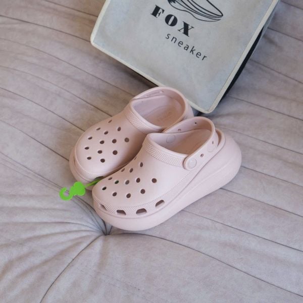  Giày Clog Crocs Hồng Crush Classic Đế Cao Hàng Chính Hãng | Fox Sneaker 